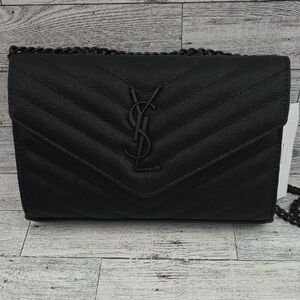 New Black Quilted Chain Bag